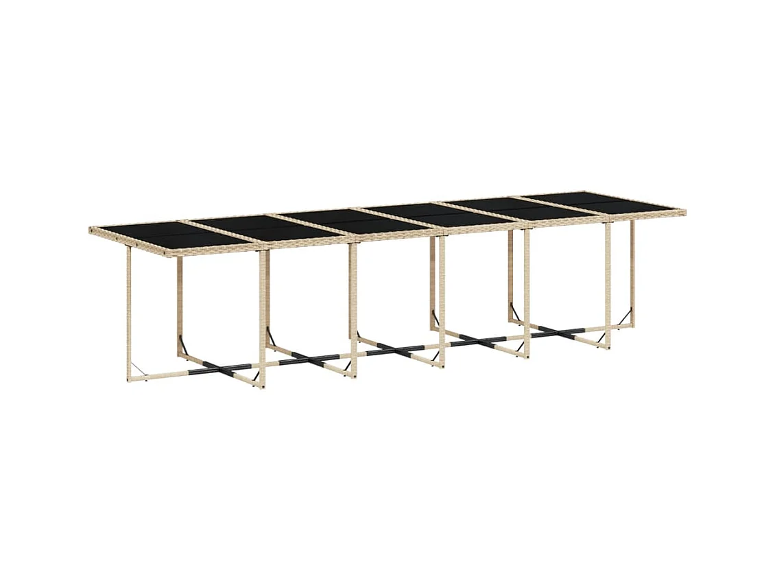 Heeswijk-Dinther  Ensemble à manger de jardin et coussins 13 pcs beige