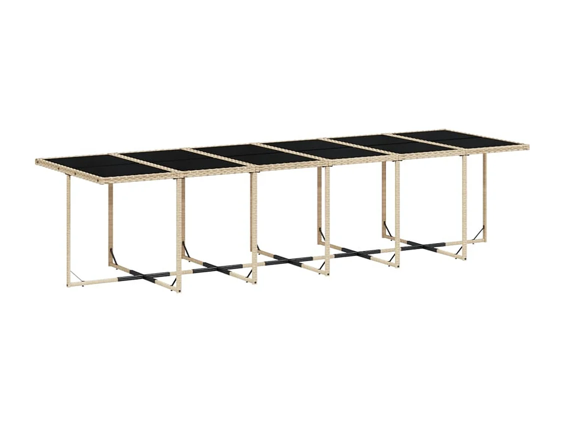 Heeswijk-Dinther  Ensemble à manger de jardin et coussins 13 pcs beige