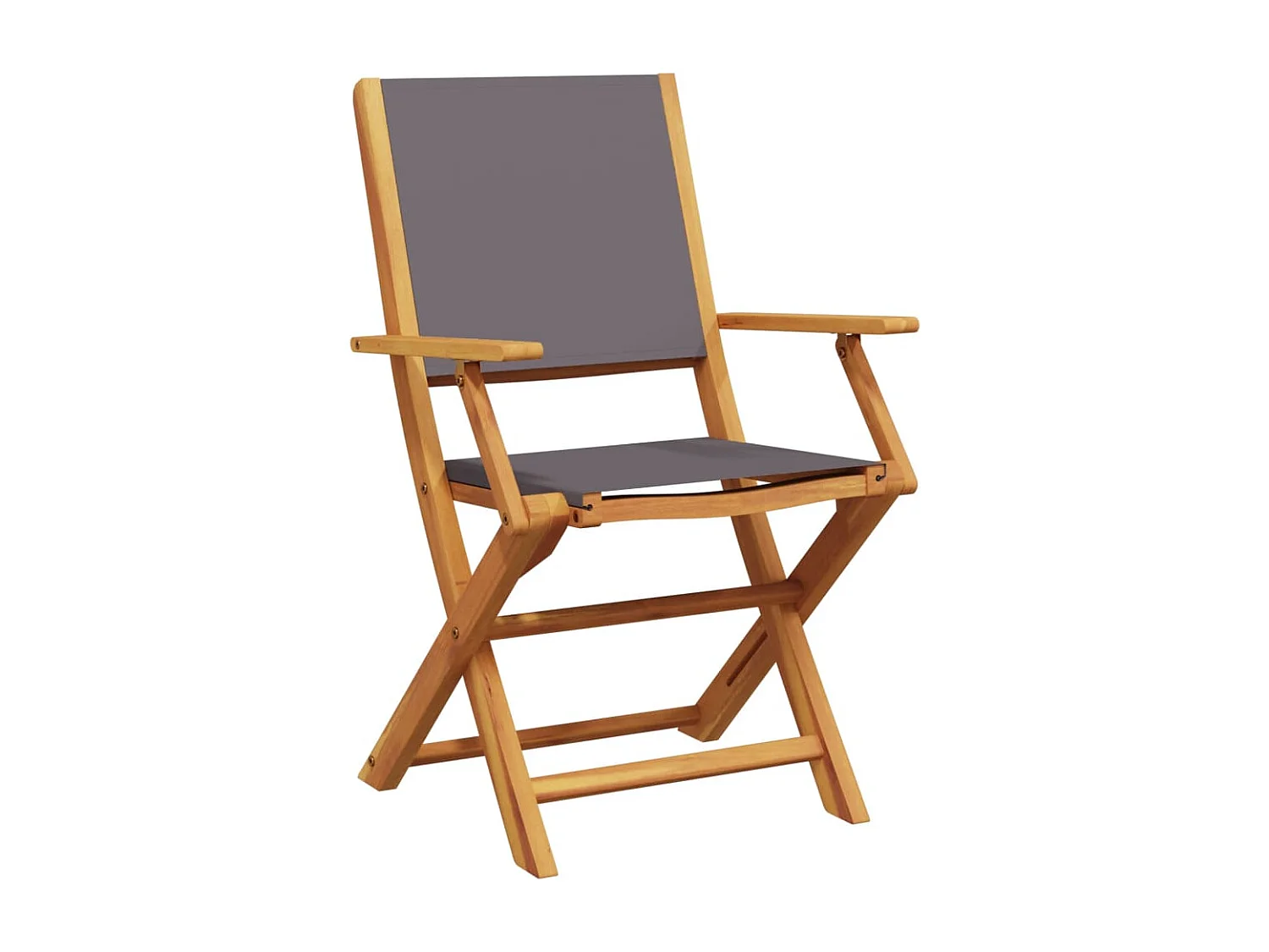 Geldenor  Set de comedor de jardín 7 pzas tela madera maciza antracita