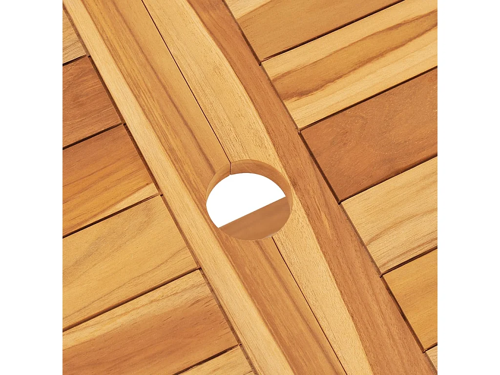 Rianka  Ensemble à manger de jardin 5 pcs Bois de teck massif