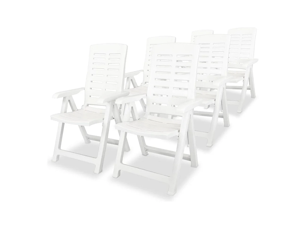 Gullspång  Ensemble à manger d'extérieur 7 pcs Plastique Blanc