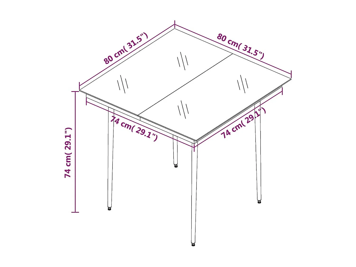 Garden Furniture -  Ensemble à manger de jardin coussins 3 pcs Résine tressée Verre