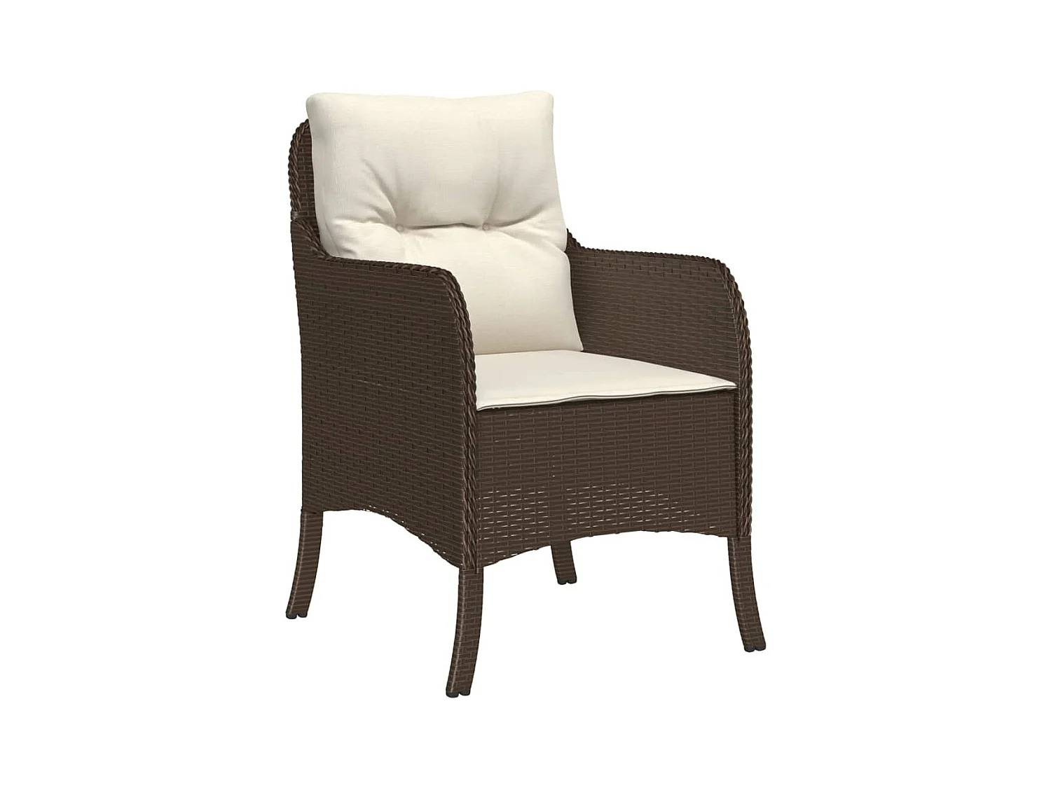 Rini  3-delige Tuinset met kussens poly rattan bruin