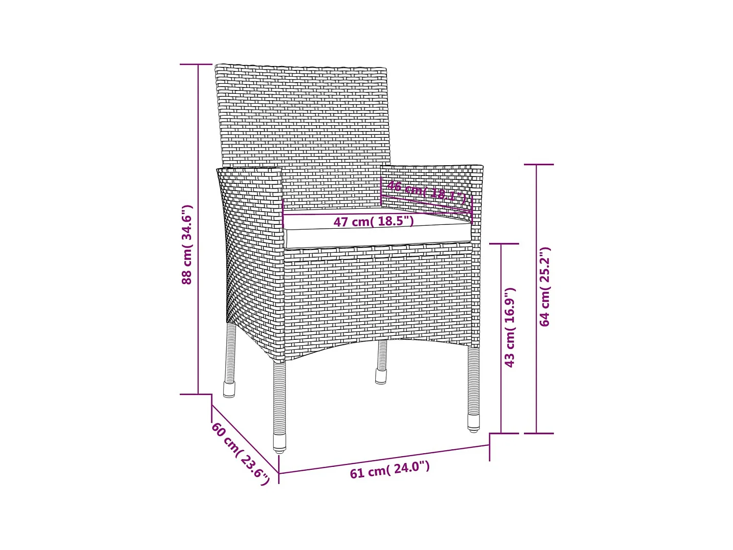 Vordingborg  Ensemble à manger de jardin et coussins 3 pcs Beige poly rotin