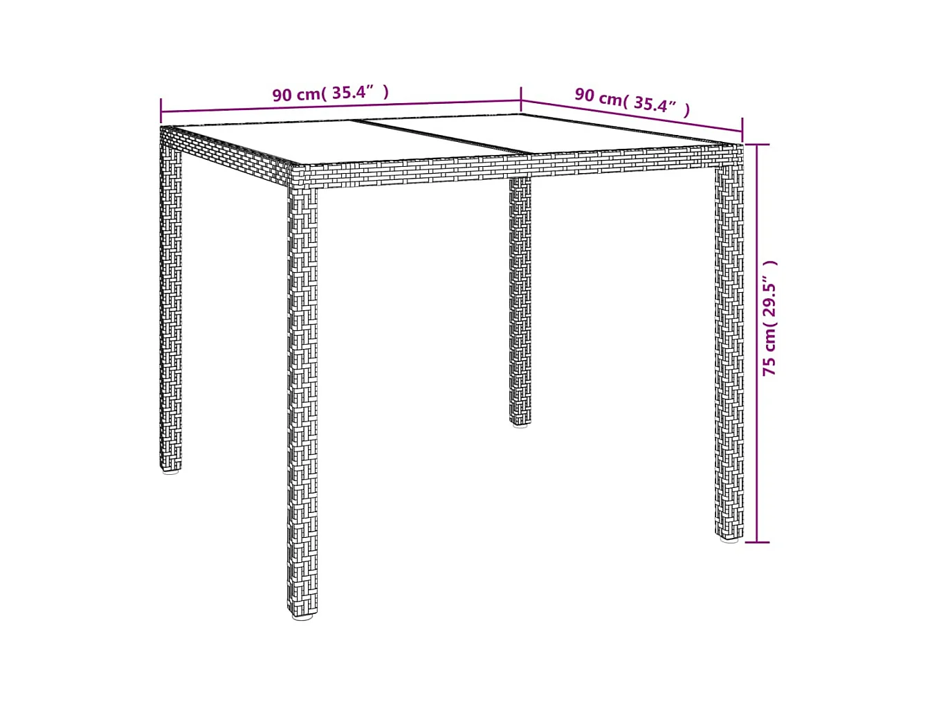 Vordingborg  Ensemble à manger de jardin et coussins 3 pcs Beige poly rotin