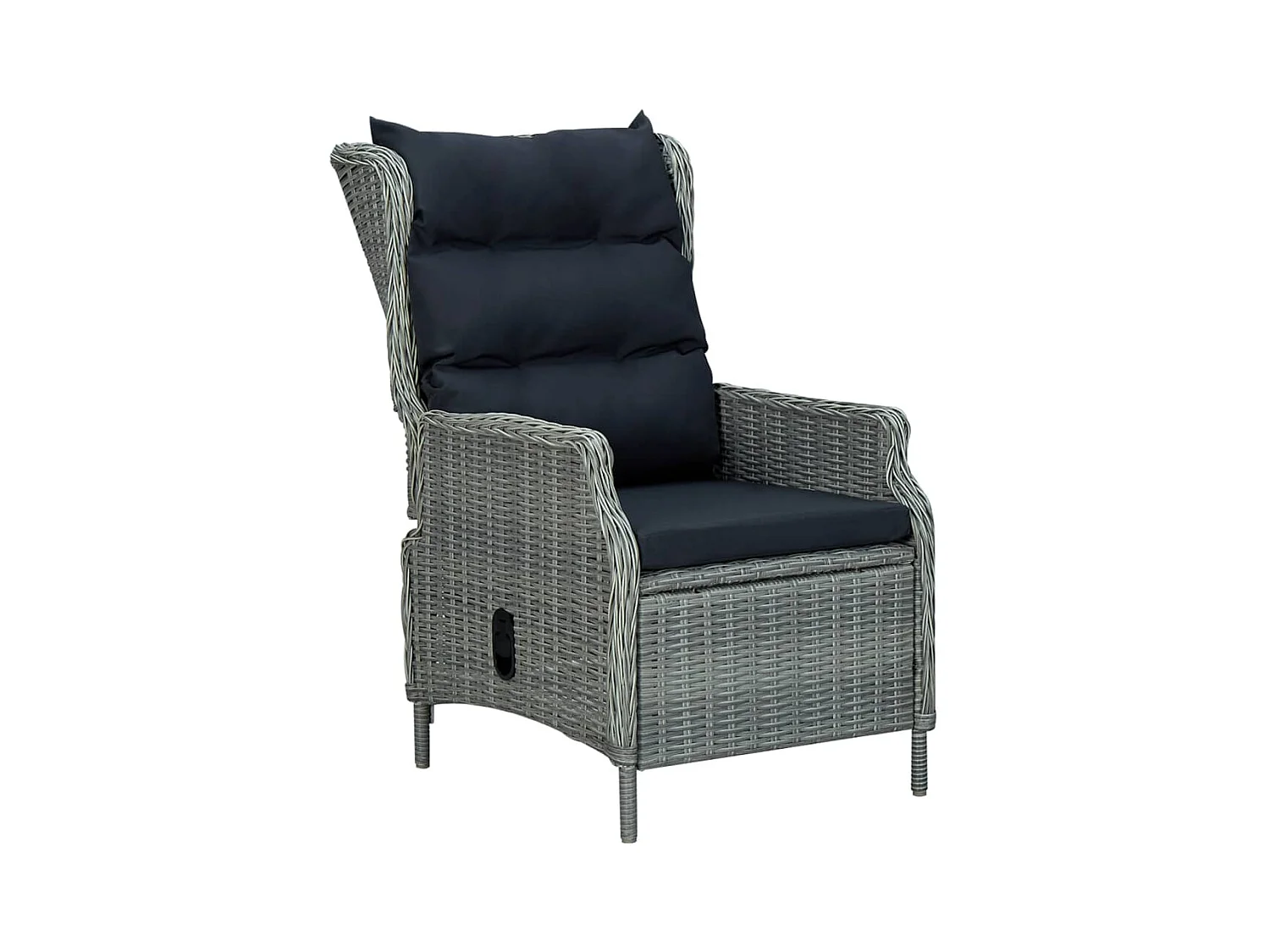 Rémi  Ensemble à manger de jardin 7 pcs Gris clair