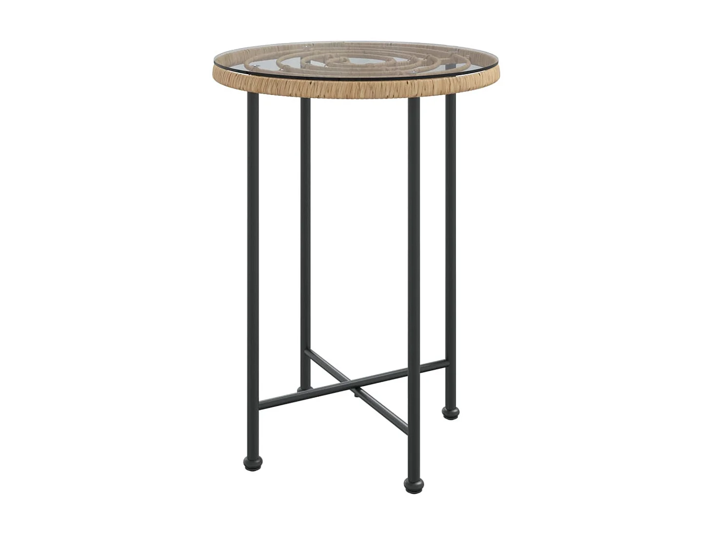 Ian Lucas  Ensemble à manger de jardin 5pcs Résine tressée