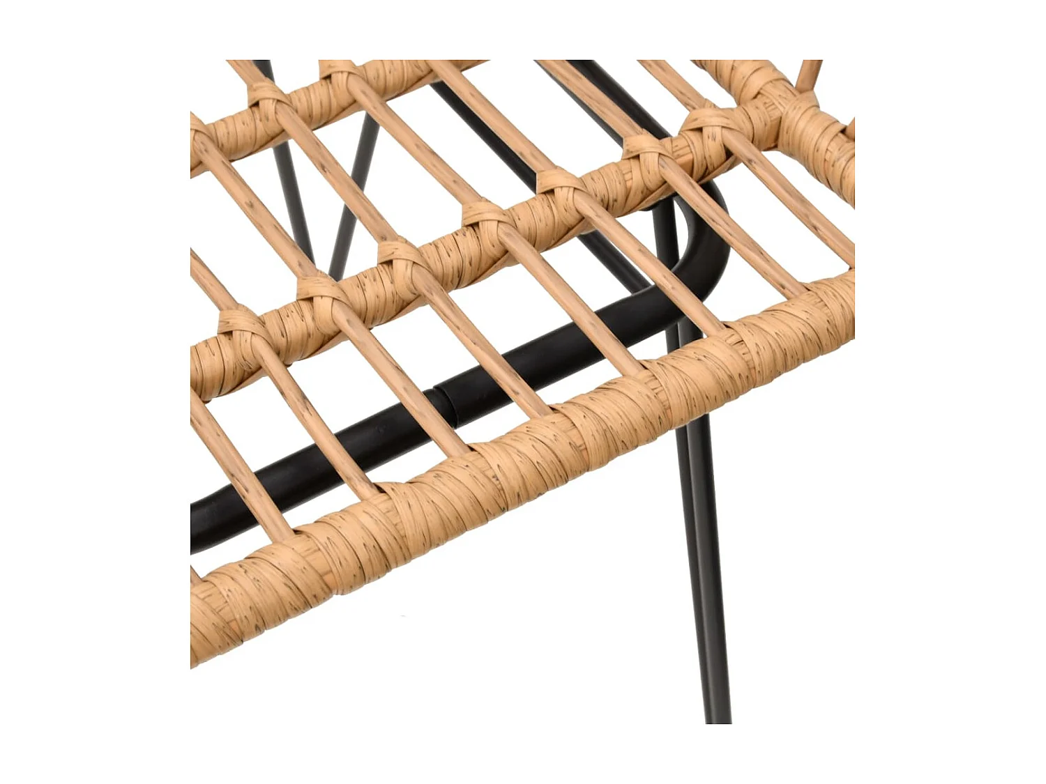 Ian Lucas  Ensemble à manger de jardin 5pcs Résine tressée