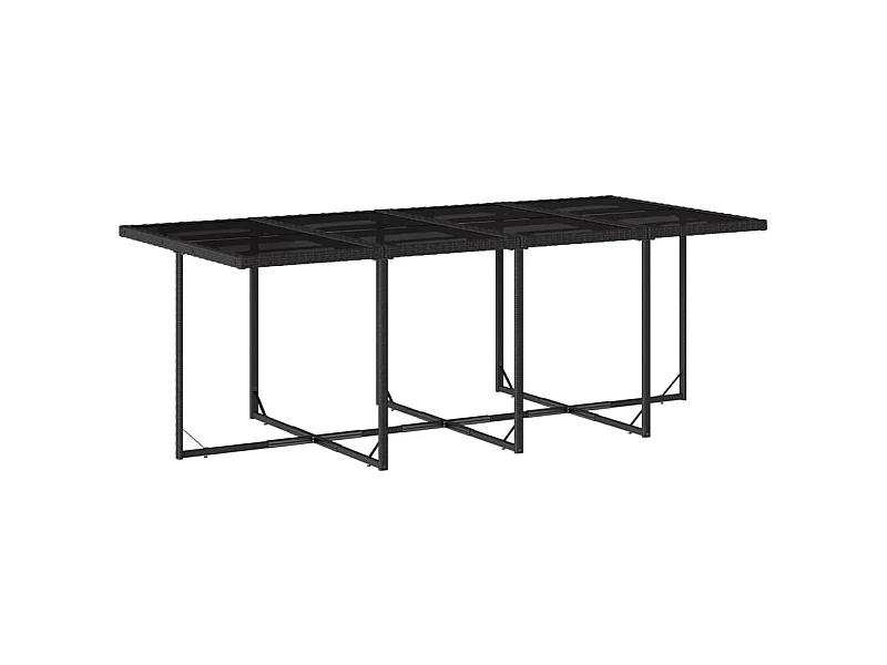 Sener  9-delige Tuinset poly rattan zwart