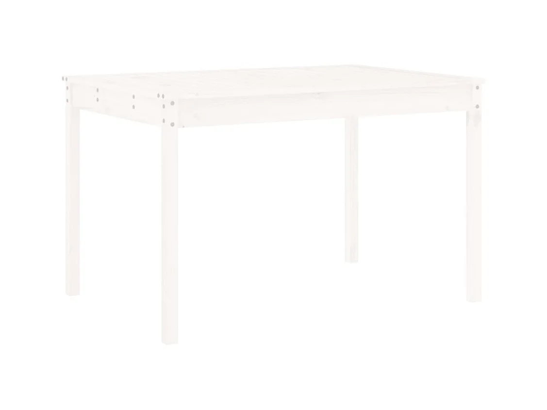 Châteauroux  Ensemble à manger de jardin 5pcs blanc bois massif de pin