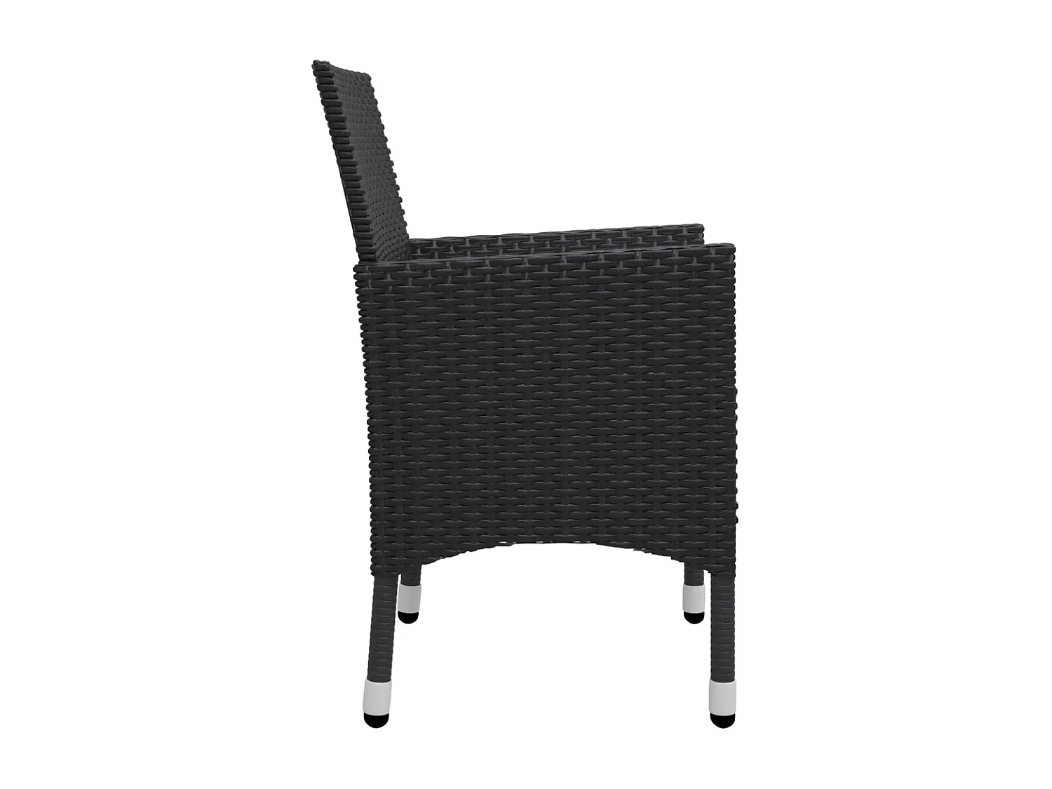 Deerlijk  Ensemble à manger de jardin 9 pcs Résine tressée et acacia Noir