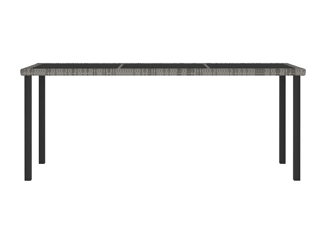 Timothy  9-delige Tuinset poly rattan grijs