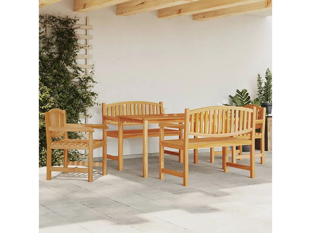 Prolenta Premium -  5-delige Tuinset massief teakhout