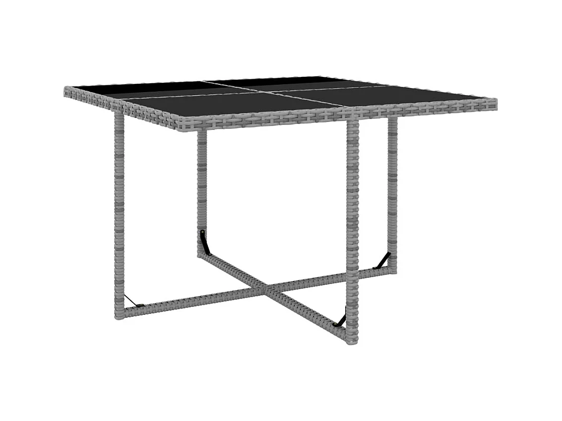 Fultondale  9-delige Tuinset met kussens poly rattan antraciet