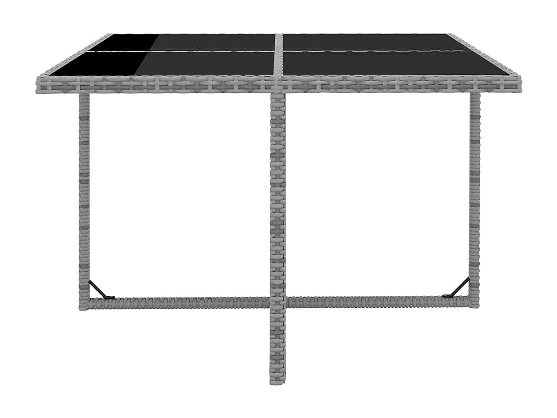 Fultondale  9-delige Tuinset met kussens poly rattan antraciet