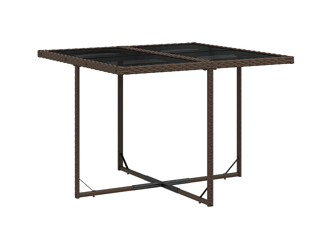 Jeffersontown  5-delige Tuinset met kussens poly rattan bruin