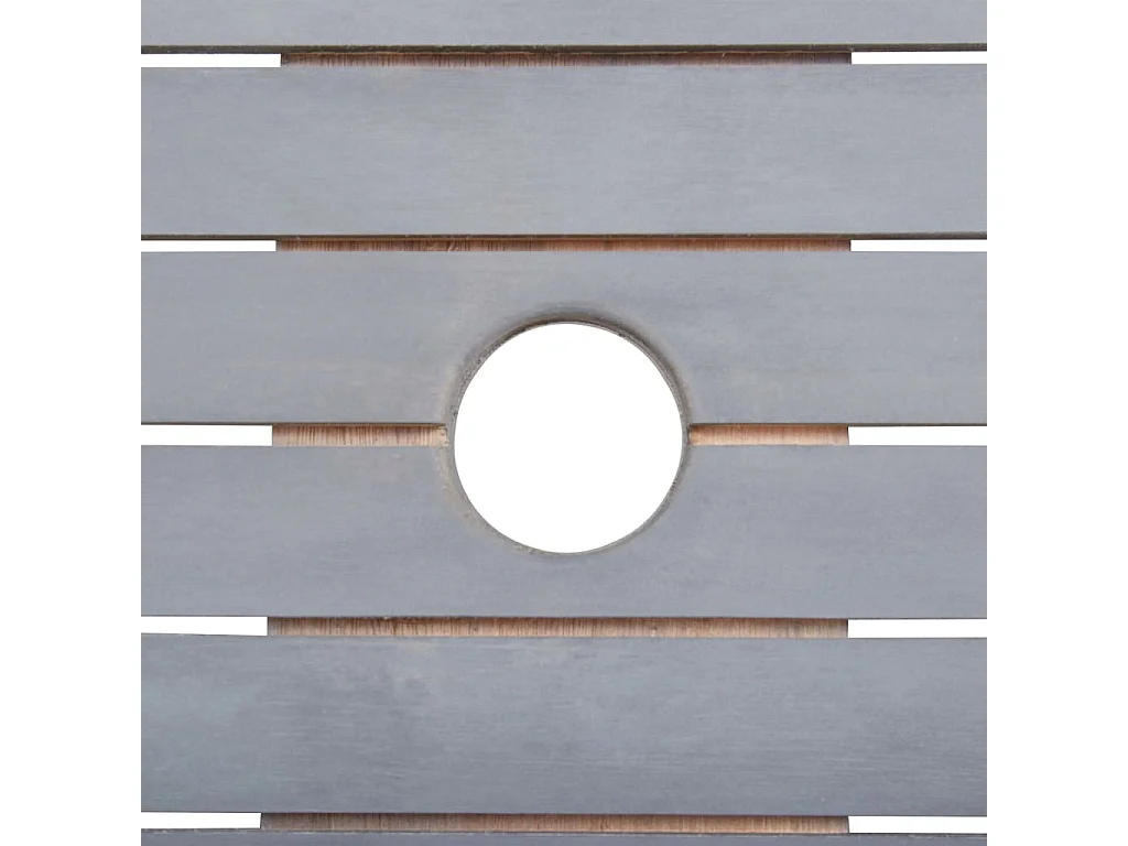 Hyral  Ensemble à manger de jardin 7 pcs Bois d'acacia massif Gris