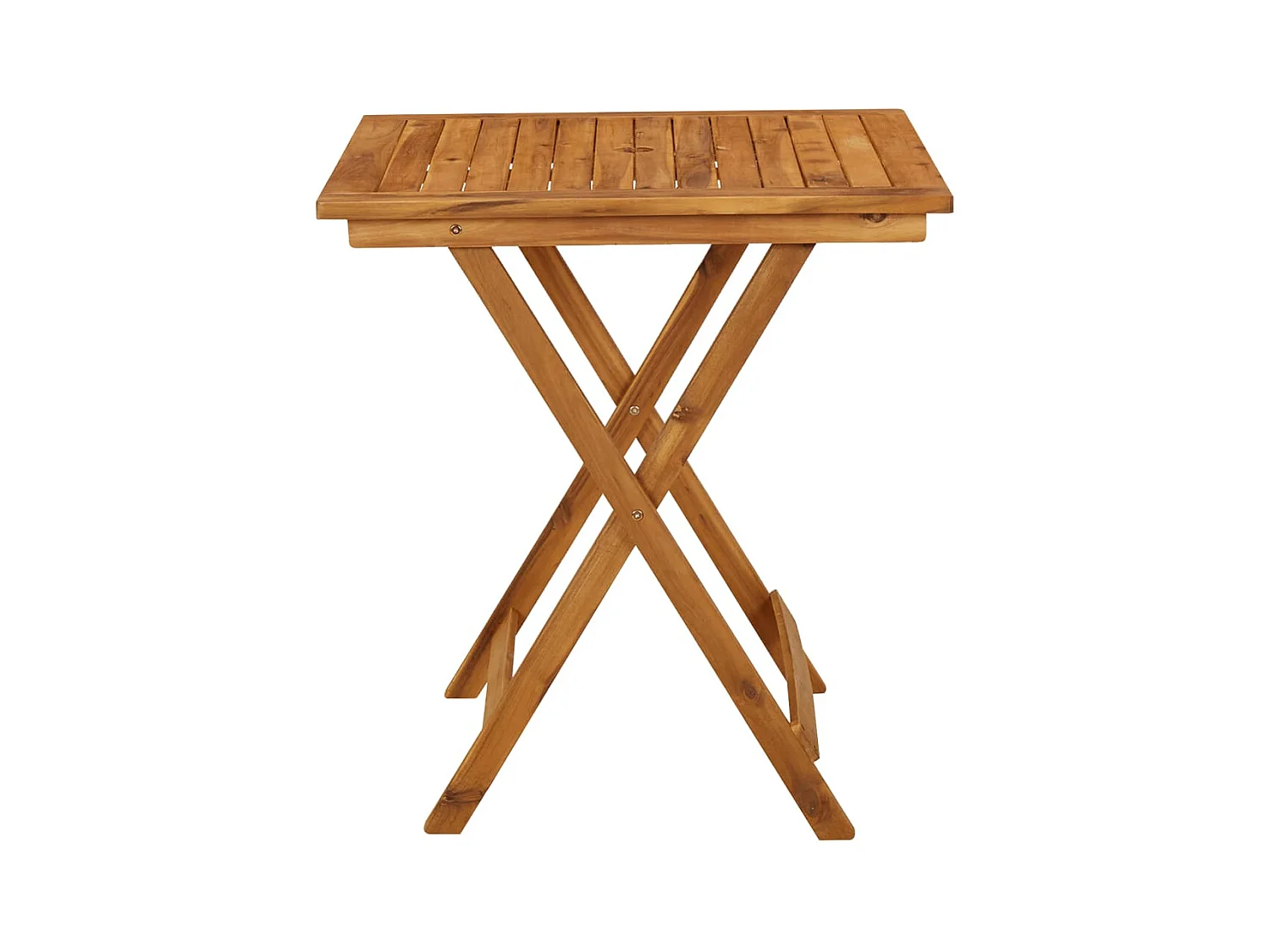 Aghaboe  Ensemble à manger de jardin pliable 3 pcs Bois d'acacia solide