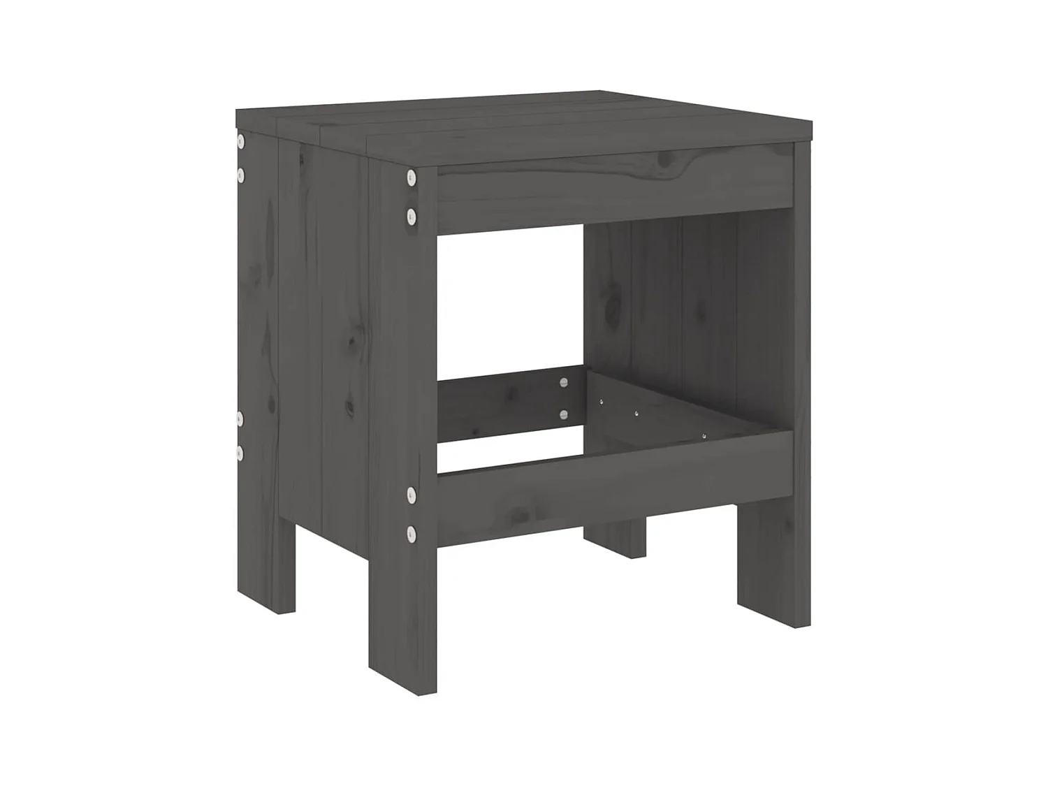 Vienna  Ensemble à manger de jardin 5pcs gris bois massif de pin