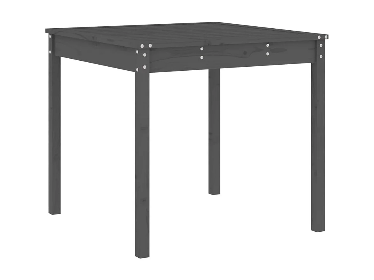 Vienna  Ensemble à manger de jardin 5pcs gris bois massif de pin