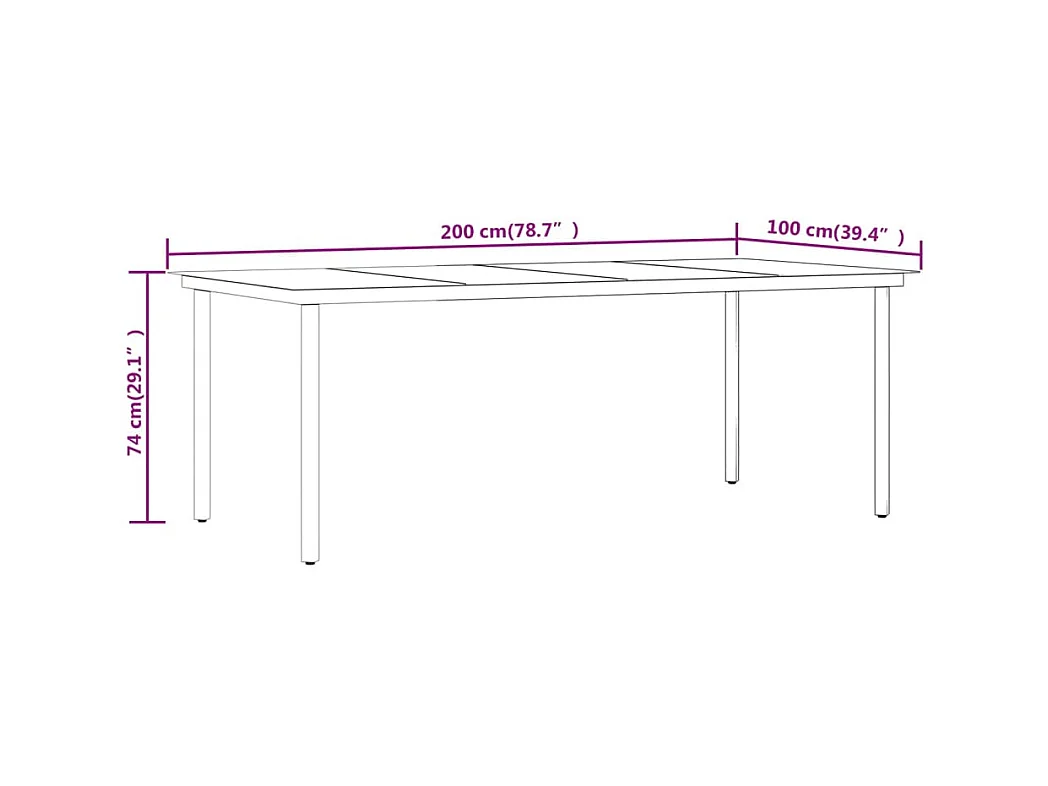 Serafino  9-delige Tuinset met kussens zwart