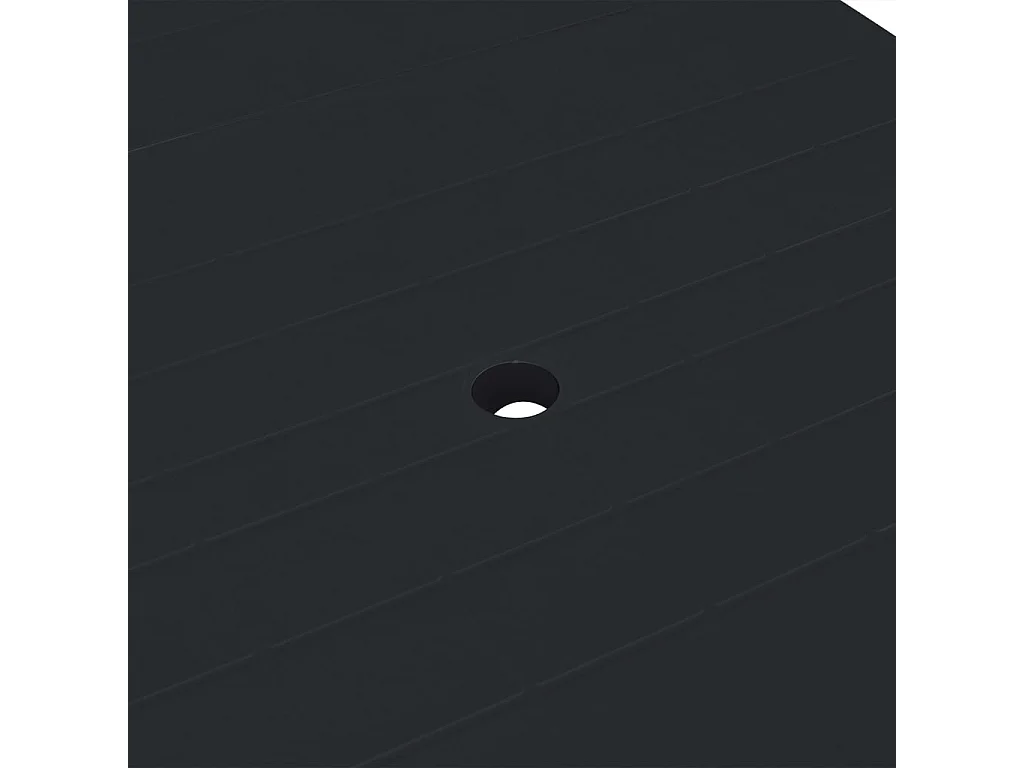 Garden Furniture -  Ensemble à manger d'extérieur 11 pcs Plastique Anthracite