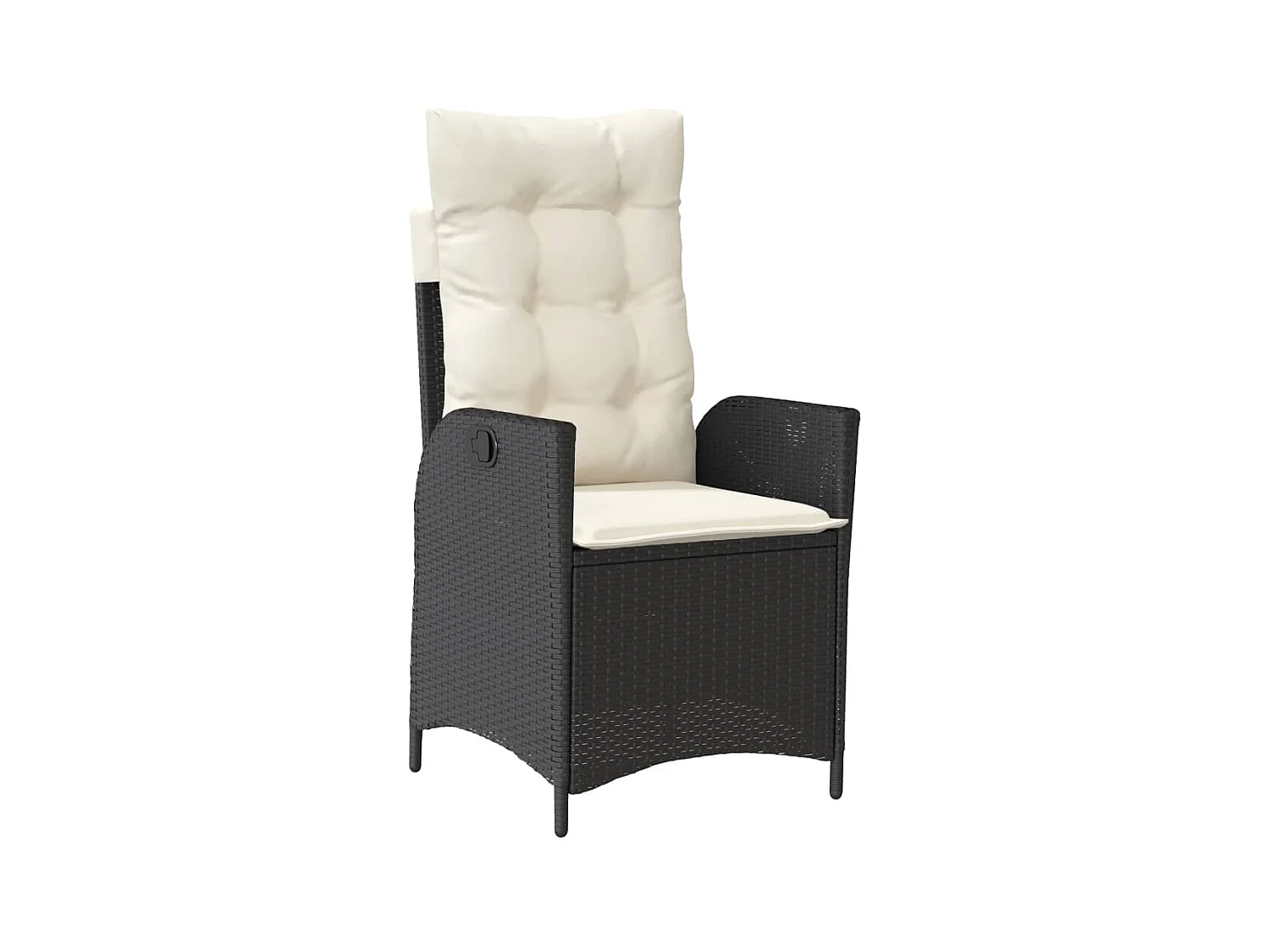 Chattanooga  Ensemble à manger de jardin coussins 7pcs Noir Résine tressée