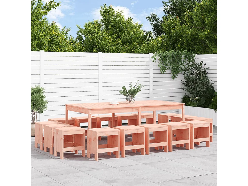 Louis-Philippe-Francis  17-delige Tuinset massief douglashout