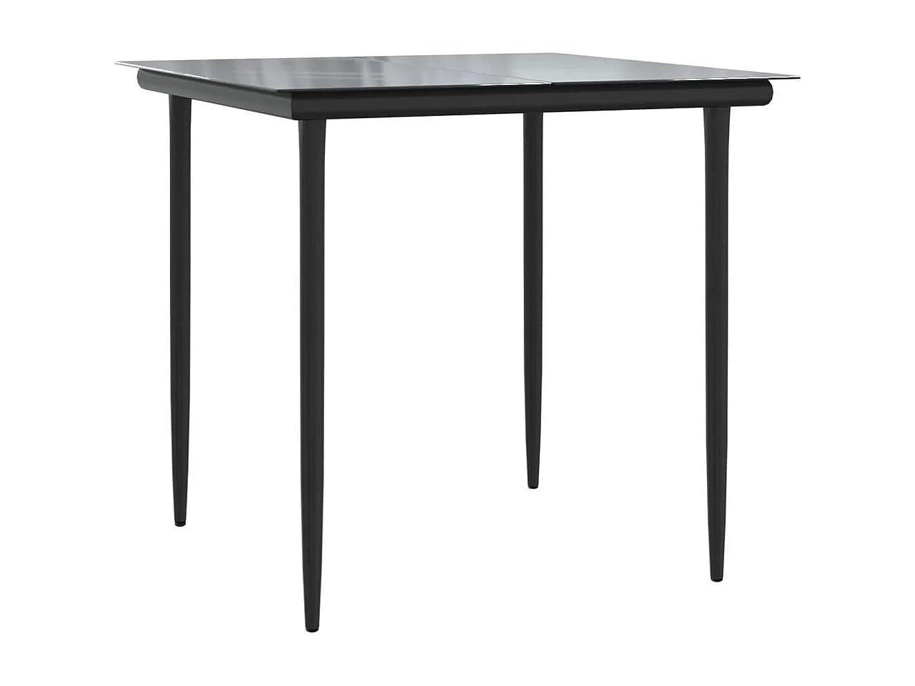 Garden Furniture -  Ensemble à manger de jardin 5 pcs coussins gris résine tressée