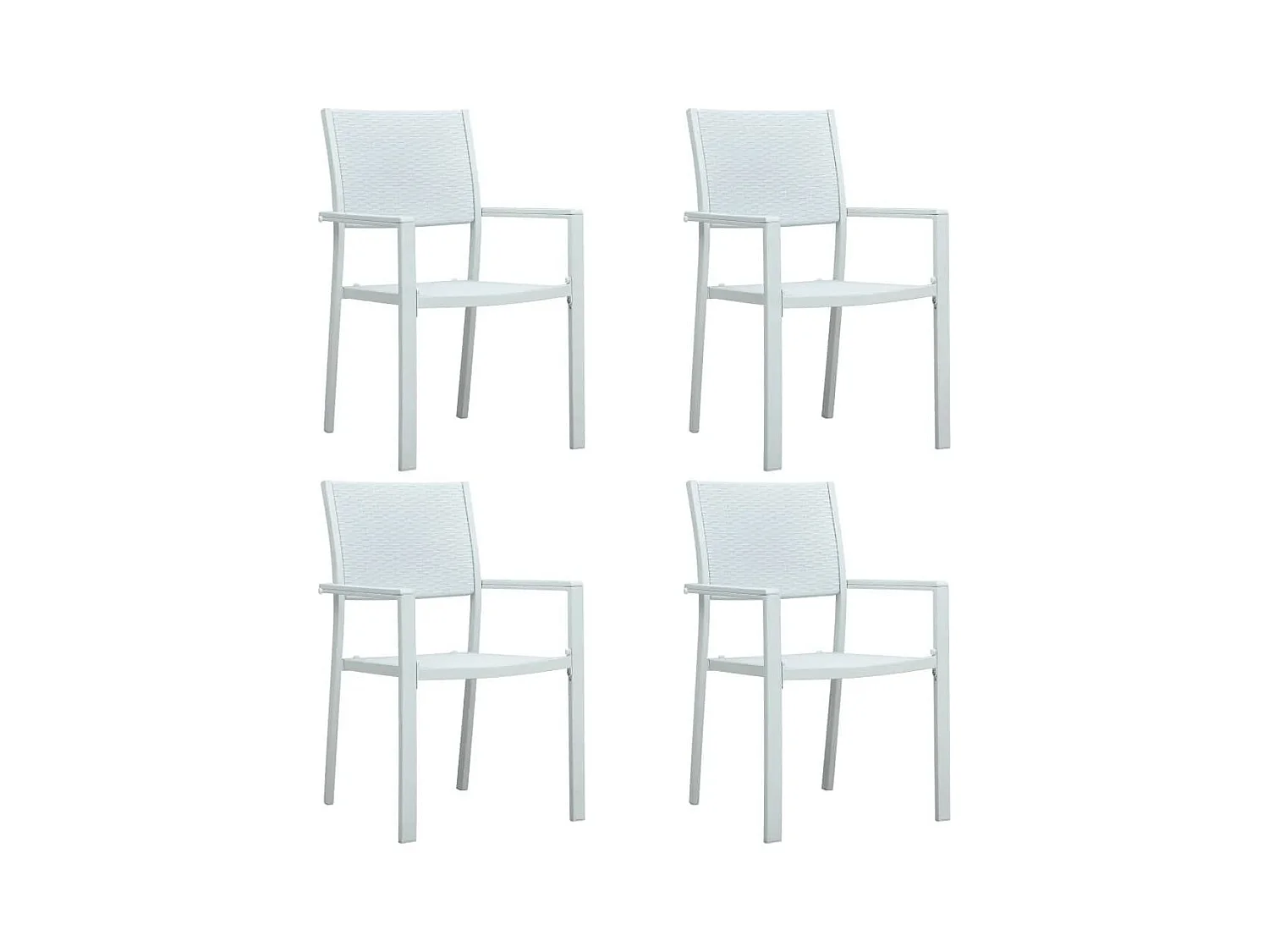 Vejby  Ensemble à manger de jardin 5 pcs Blanc