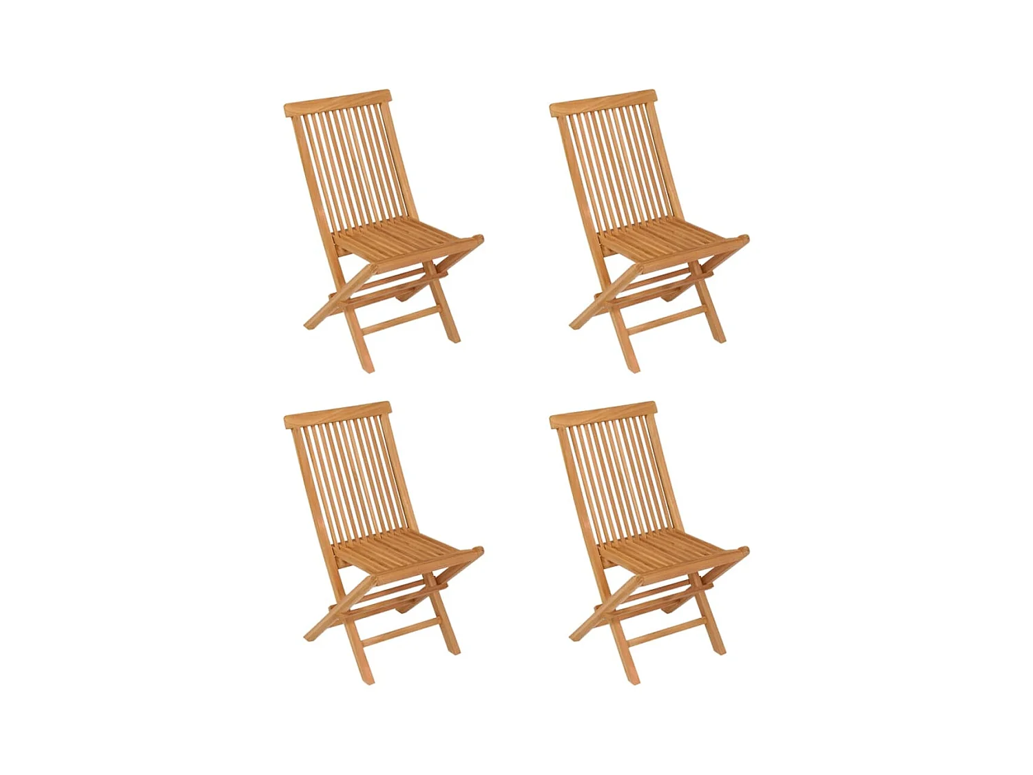 Garden Furniture -  5-delige Tuinset massief teakhout