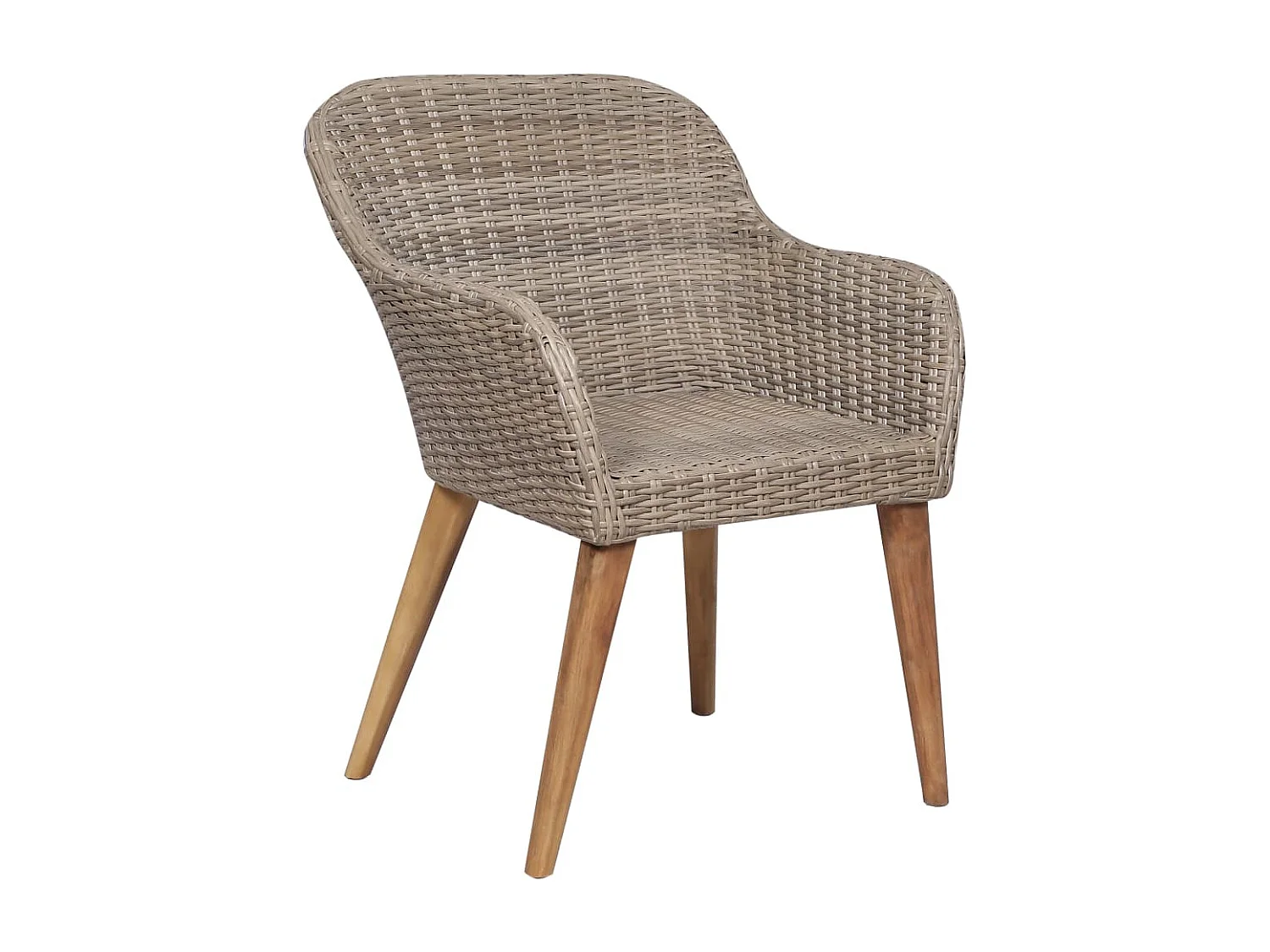 Garden Furniture -  Juego de comedor para jardín 5 piezas marrón