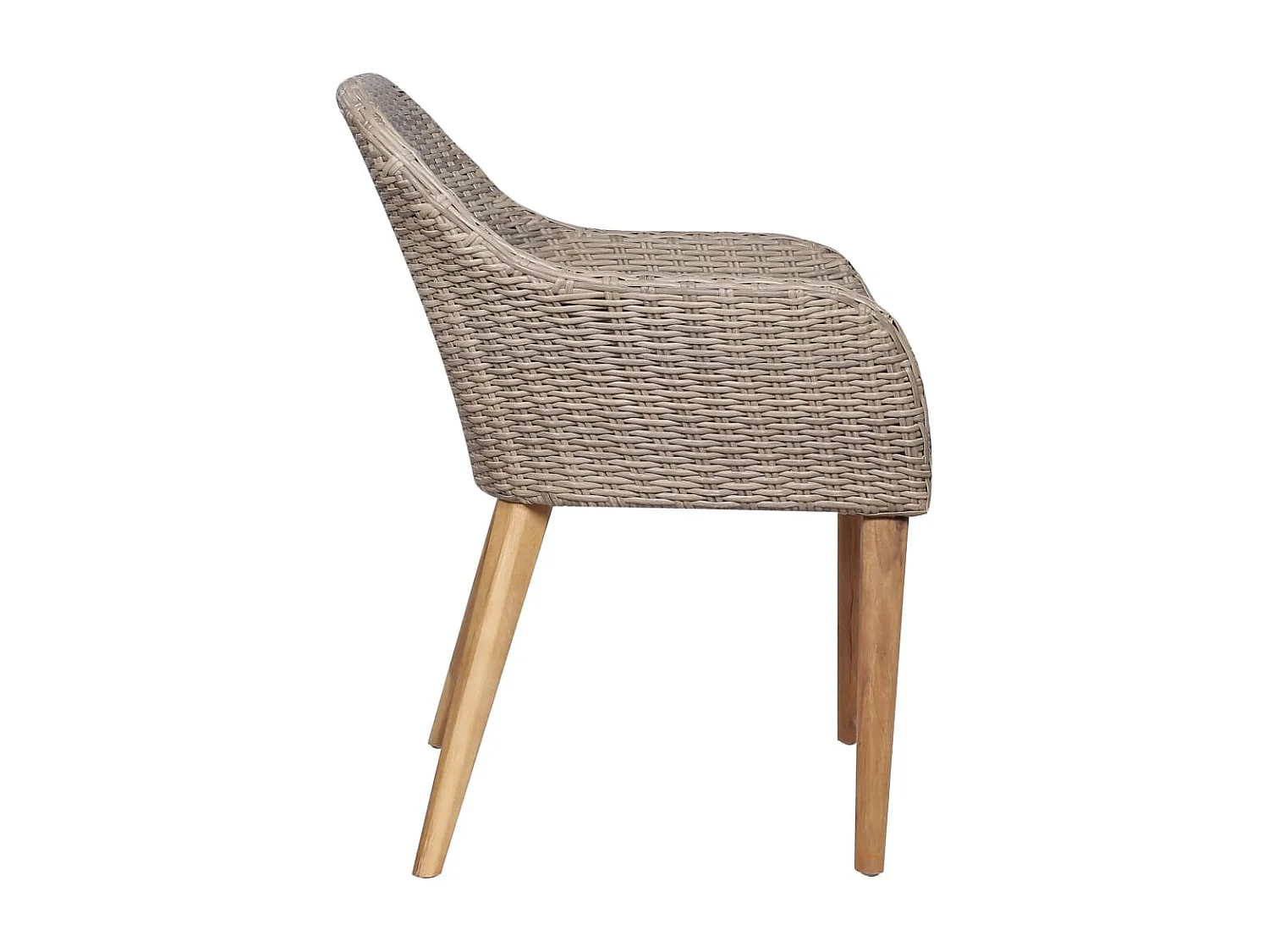 Garden Furniture -  Juego de comedor para jardín 5 piezas marrón