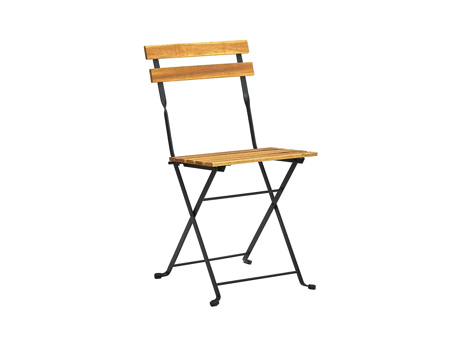 Drowes  Ensemble à manger d'extérieur pliable 7pcs Bois d'acacia solide