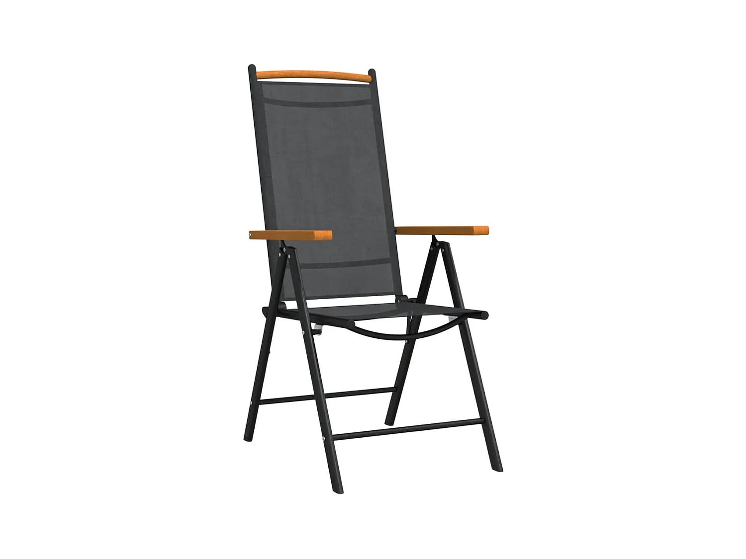 Prolenta Premium -  Ensemble à manger de jardin 7 pcs noir aluminium