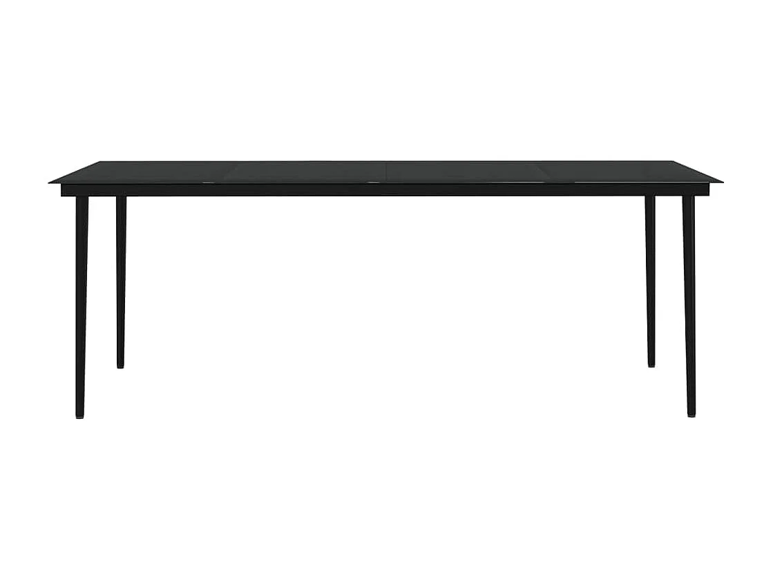 Coole  Ensemble à manger de jardin avec coussins 9 pcs noir