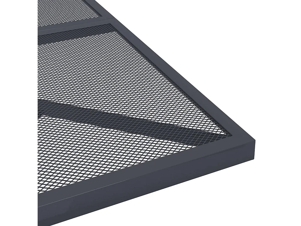 Booneville  Ensemble à manger de jardin 5 pcs anthracite acier