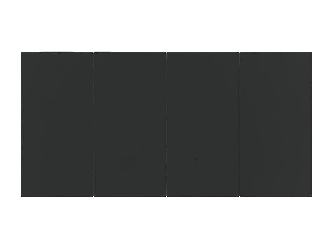 Prolenta Premium -  Ensemble à manger de jardin 7 pcs Noir Résine tressée