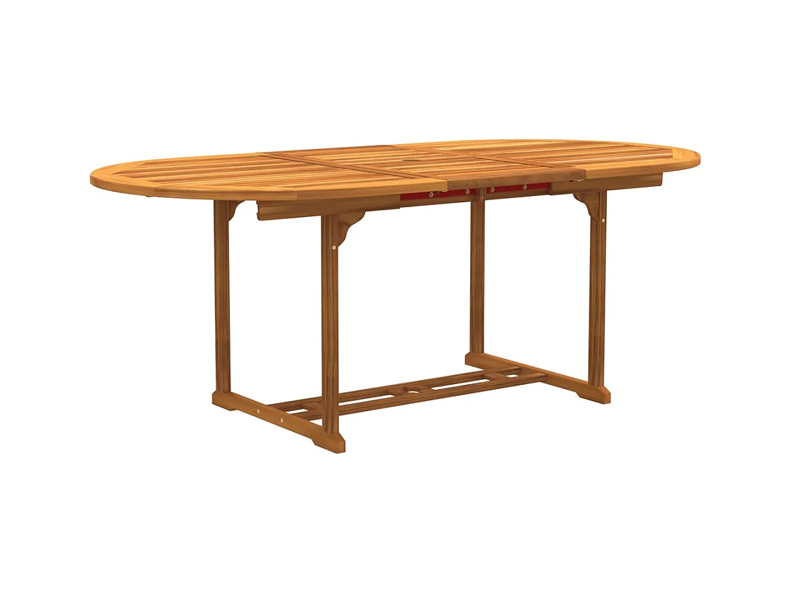 Yljo  Ensemble à manger de jardin 5pcs bois d'acacia solide textilène