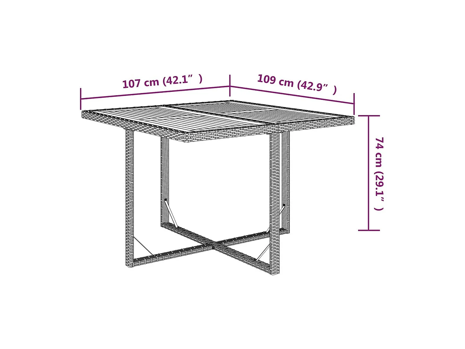 Hugo  5-delige Tuinset met kussens poly rattan beige