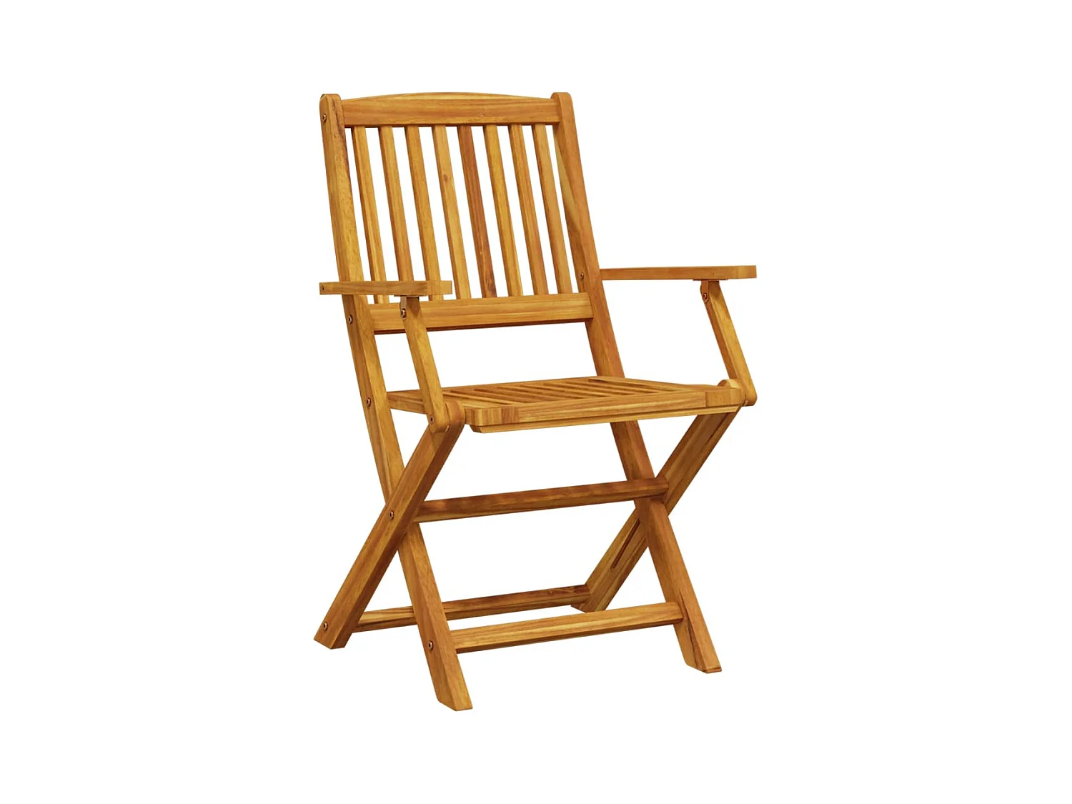 Napoleone Giovanni  Ensemble à manger de jardin pliable 5 pcs bois massif d’acacia