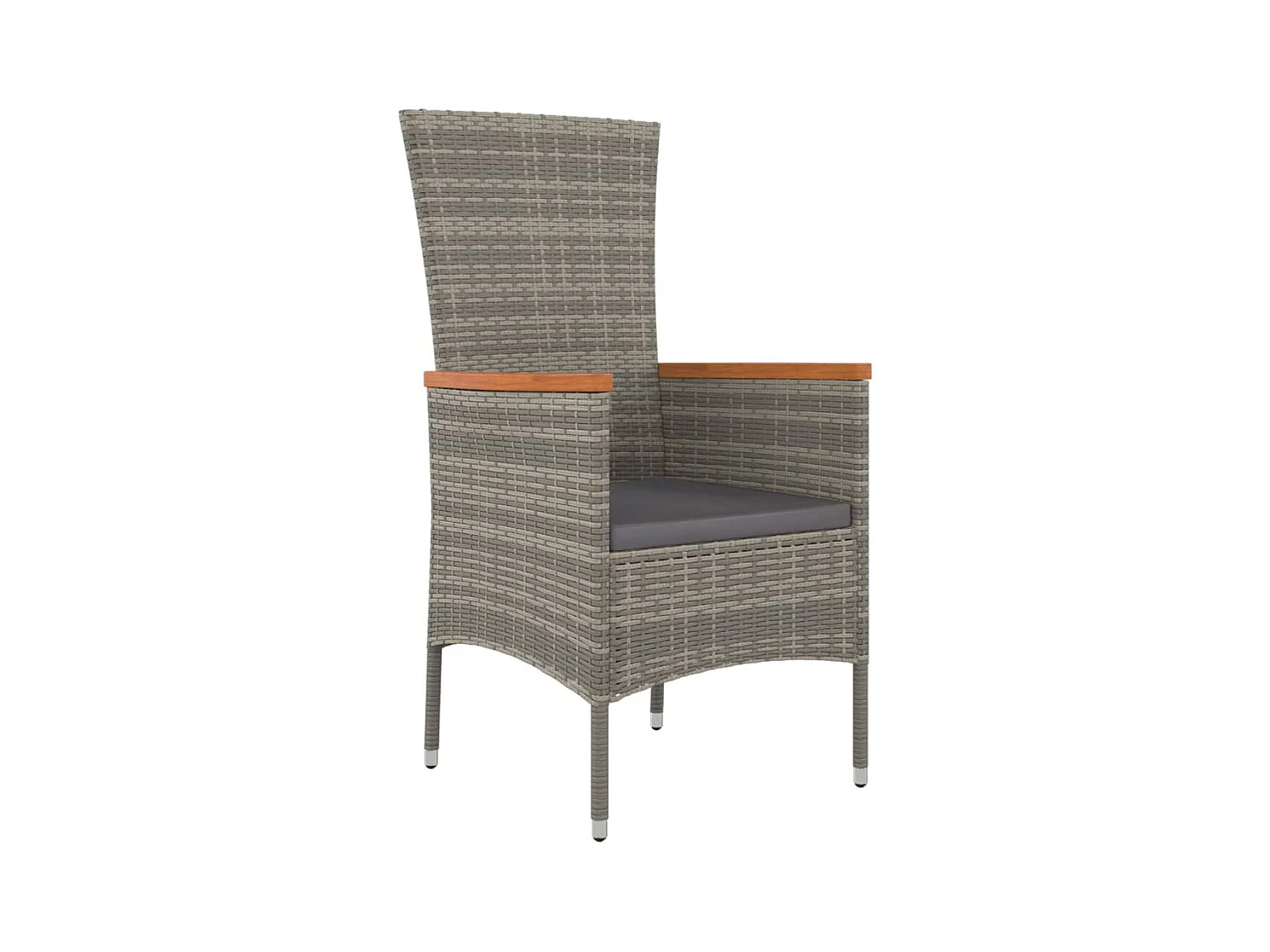 Cape May  9-delige Tuinset met kussens poly rattan grijs