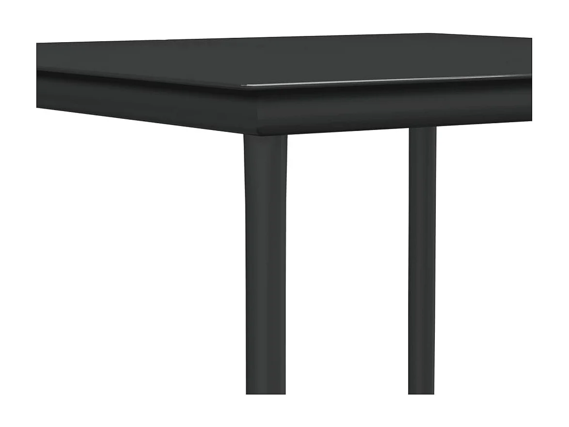 Tholen  Ensemble à manger de jardin 5 pcs coussins résine tressée acier