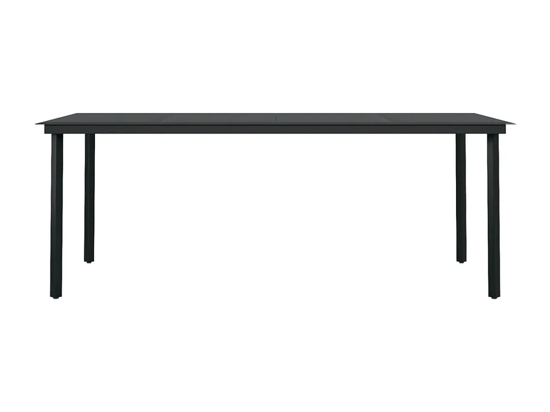 Welcome  Ensemble à manger de jardin 7 pcs Noir