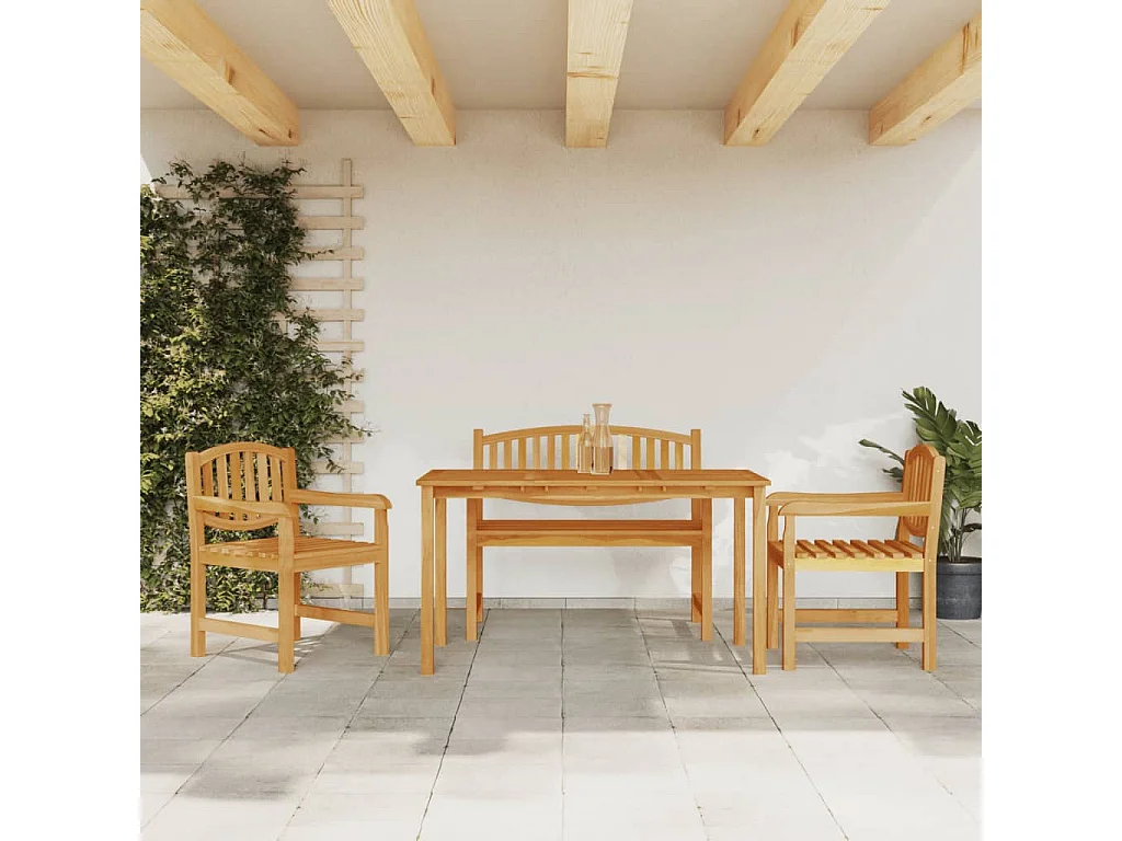 Prolenta Premium -  4-delige Tuinset massief teakhout