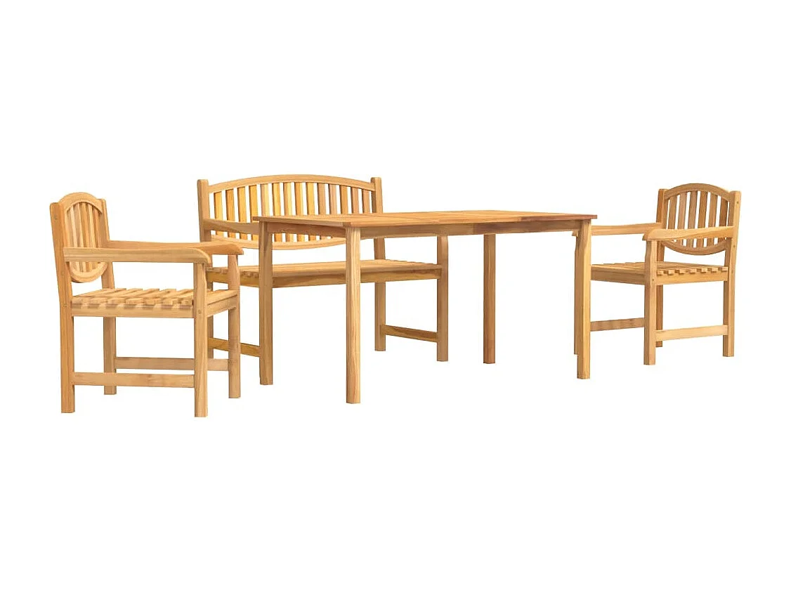 Prolenta Premium -  4-delige Tuinset massief teakhout