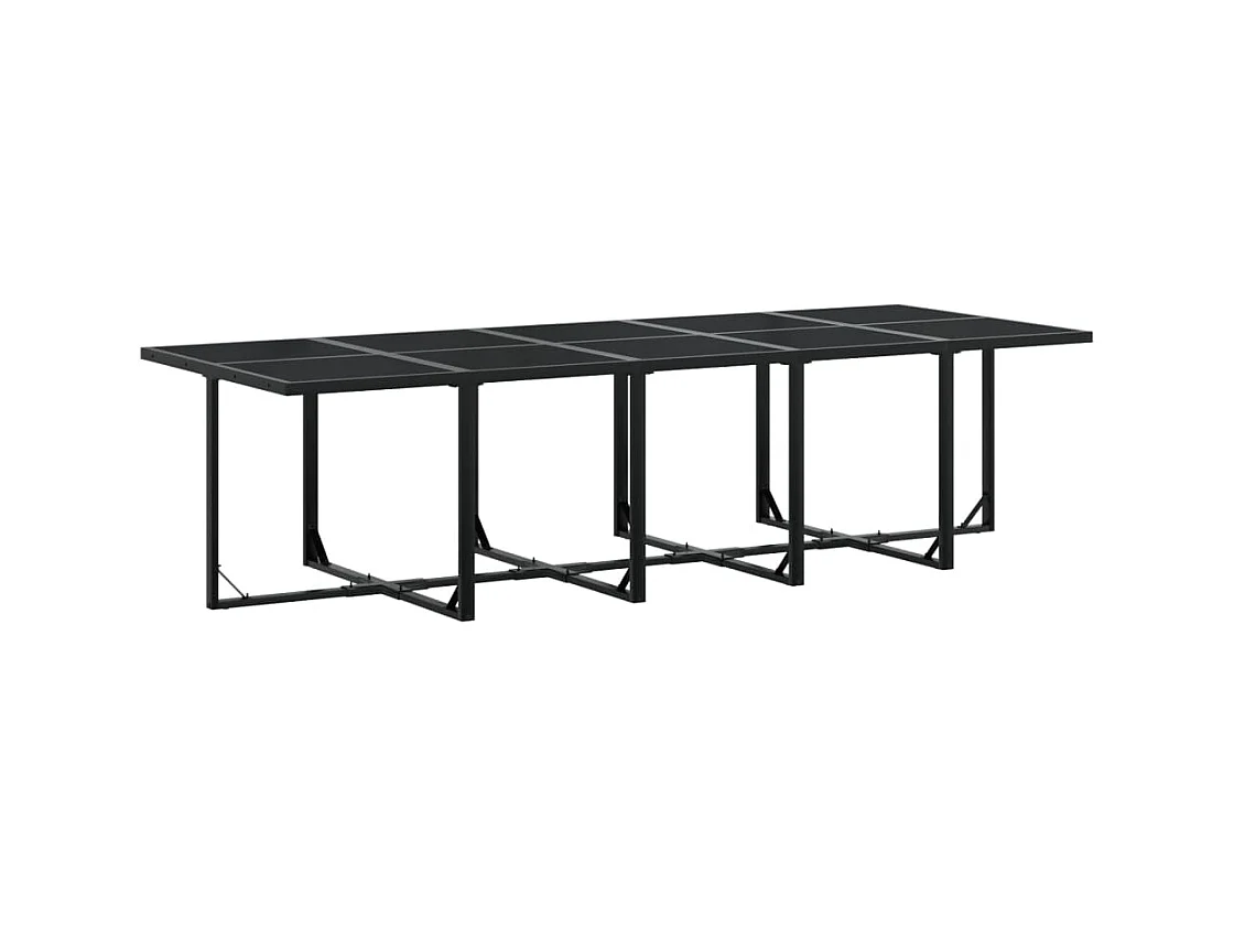 Ghizlan  11-delige Tuinset poly rattan zwart