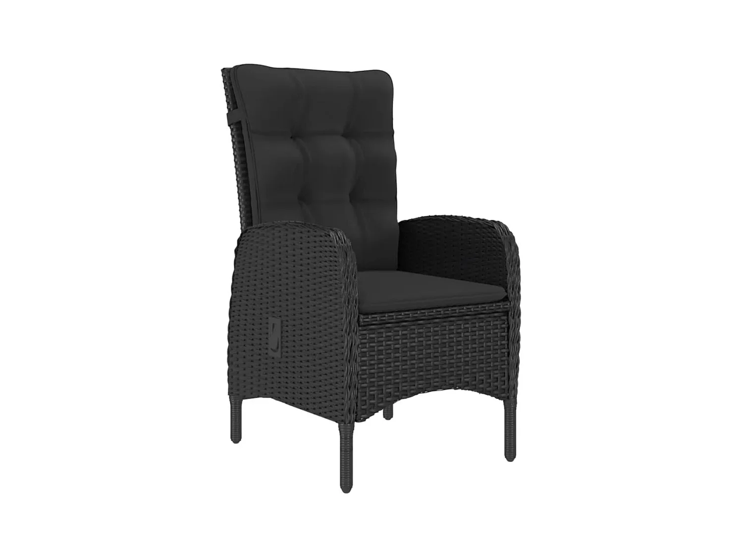 Tatum  Set de comedor de jardín 9 pzas ratán PE y madera acacia negro