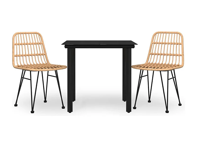 Ballyhaise  3-delige Tuinset poly rattan