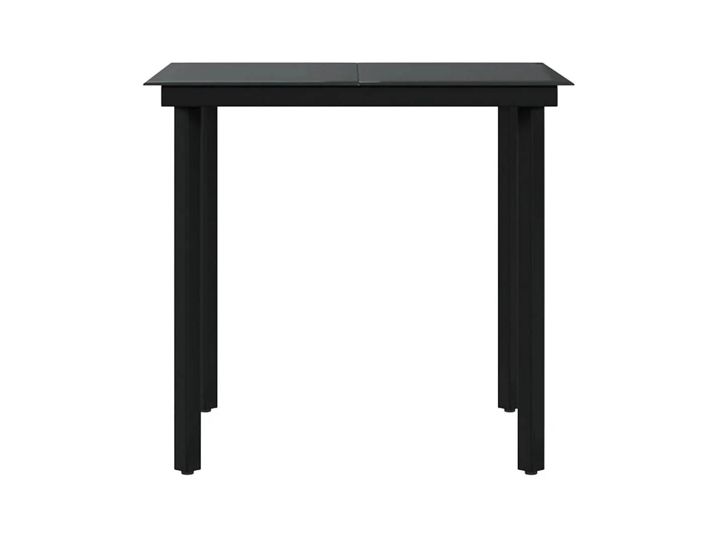 Eliseo  Ensemble à manger de jardin avec coussins 5 pcs Noir